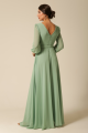 Vestido Festa Madrinha  Verde Menta  Decote V Longo Ladydress