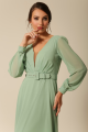 Vestido Festa Madrinha  Verde Menta  Decote V Longo Ladydress