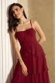 Vestido de Festa Longo Vinho Julie Ladydress
