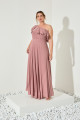 Vestido Festa Madrinha Plus Rose   Longo Ladydress