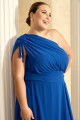 Vestido de Festa Longo Plus Size Azul Royal Judy Ladydress
