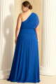 Vestido de Festa Longo Plus Size Azul Royal Judy Ladydress