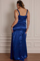Vestido Festa Madrinha Plus Size Azul Royal   Longo Ladydress