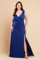 Vestido de Festa Longo Plus Size Azul Royal Kelly Ladydress