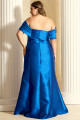 Vestido de Festa Longo Plus Size Azul Royal Jemma Ladydress