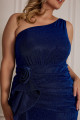 Vestido Festa Madrinha Plus Size Azul Royal   Longo Ladydress