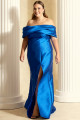 Vestido de Festa Longo Plus Size Azul Royal Jemma Ladydress