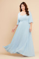 Vestido de Festa Longo Plus Size Azul Serenity Harper Ladydress