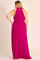 Vestido de Festa Longo Plus Size Fúcsia July Ladydress
