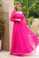 Vestido Festa Madrinha Plus Size Fúcsia   Longo Ladydress