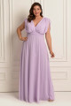 Vestido Festa Madrinha Plus Size Lavanda   Longo Ladydress