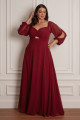 Vestido Festa Madrinha Plus Size Marsala   Longo Ladydress