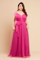 Vestido de Festa Longo Plus Size Pink Atena Ladydress