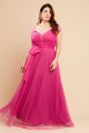 Vestido de Festa Longo Plus Size Pink Atena Ladydress