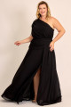 Vestido de Festa Longo Plus Size Preto Judy Ladydress