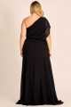 Vestido de Festa Longo Plus Size Preto Judy Ladydress
