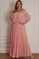 Vestido Festa Madrinha Plus Size Rosa   Longo Ladydress