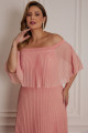 Vestido Festa Madrinha Plus Size Rosa   Longo Ladydress