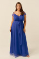 Vestido Festa Madrinha Plus Size Royal   Longo Ladydress