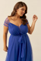 Vestido Festa Madrinha Plus Size Royal   Longo Ladydress