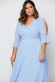 Vestido Festa Madrinha Plus Size Serenity  Decote V Chiffon Longo Ladydress