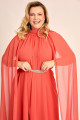 Vestido de Festa Longo Plus Size Terracota July Ladydress