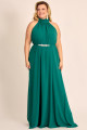 Vestido de Festa Longo Plus Size Verde Escuro July Ladydress