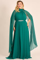 Vestido de Festa Longo Plus Size Verde Escuro July Ladydress