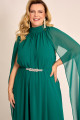 Vestido de Festa Longo Plus Size Verde Escuro July Ladydress