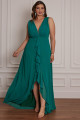 Vestido Festa Madrinha Plus Size Verde Esmeralda   Longo Ladydress