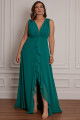 Vestido Festa Madrinha Plus Size Verde Esmeralda   Longo Ladydress