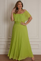 Vestido Festa Madrinha Plus Size Verde Lima   Longo Ladydress