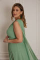 Vestido Festa Madrinha Plus Size Verde Menta   Longo Ladydress