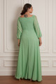 Vestido Festa Madrinha Plus Size Verde Menta   Longo Ladydress