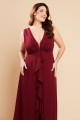 Vestido de Festa Longo Plus Size Vinho Miranda Ladydress
