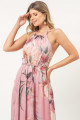 Vestido Longo Estampado Margarida Rosa
