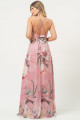 Vestido Longo Estampado Margarida Rosa
