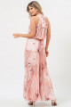 Vestido Longo Estampado Cris Rosa