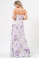 Vestido Longo Estampado Valentina Lavanda