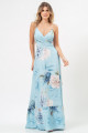 Vestido Longo Estampado Valentina Serenity