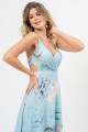 Vestido Longo Estampado Valentina Serenity