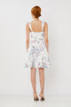 Vestido Curto Estampado Alana Off White
