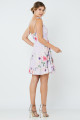 Vestido Curto Estampado Amora Lavanda
