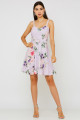 Vestido Curto Estampado Iara Lavanda