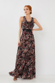 Vestido Longo Estampado Carla Rosa
