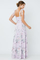 Vestido Longo Estampado Analu Lavanda