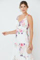 Vestido Longo Estampado Brenda Off White