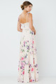 Vestido Longo Estampado Brenda Salmão