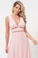 Vestido Longo Jenifer Rosa Claro