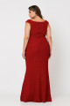 Vestido longo Marjorie Marsala